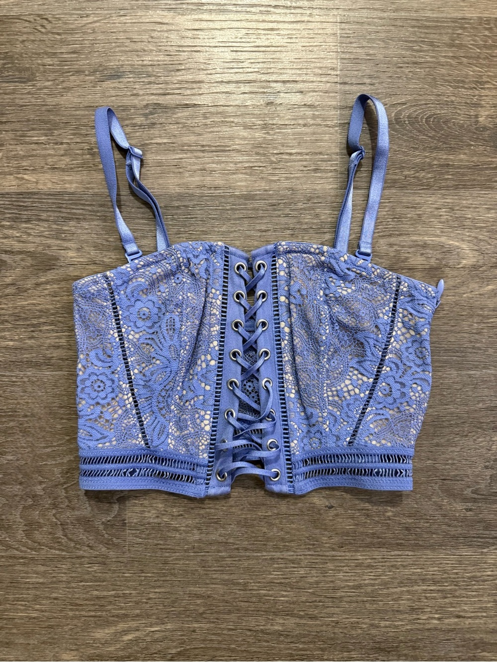 Victoria’s Secret Lace-Up Crop Corset Top - Women